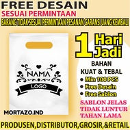 Plastik Olshop Sablon Nama Toko (FREE DESAIN) Min.100pcs