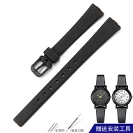 【Watch strap accessories】 Substitute Casio Watch Strap LQ-139 Small Round Watch Small Dial Black Watch Women's 12mm Resin Rubber Watch Strap