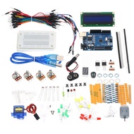 Arduino UNO R3 Small Starter Project Kit LCD LED Ultrasonic for Arduino Beginner