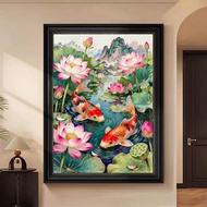 Carp embroidered painting 11CT and 9CT