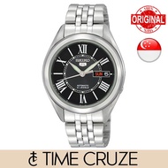 [Time Cruze] Seiko 5 Automatic 21 Jewels Stainless Steel Black Dial Men Watch SNKL35 SNKL35K SNKL35K1