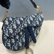 Dior 藍色小馬鞍包