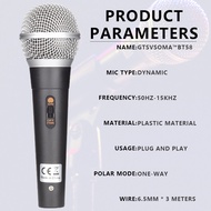 GTSVSOMA SM58S แท้ ไมโครโฟน ไมโครโฟนแบบมีสาย Microphone ไมโครโฟนประสิทธิภาพกลางแจ้ง แสดงWired ไมโครโ