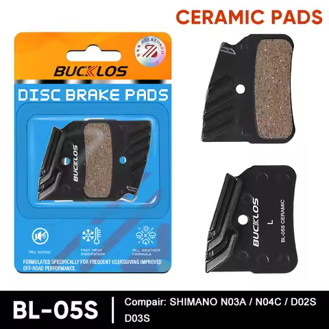 BUCKLOS BL-05S Bike Brake Pads Ceramic MTB Hydraulic Brake Pads Moutain Road Bike Disk Brake Pad For