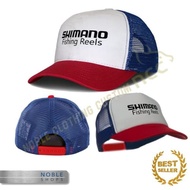 TOPI JARING TRUCKER HAT SHIMANO MANCING PANCING V01 LOGO SIMBOL IKON
