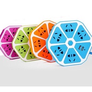 [CONVENIENT]6-outlet circular power outlet with switch - Very Convenient Multi-Purpose Power Outlet