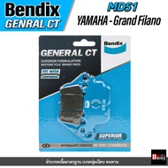 ผ้าเบรคหน้า BENDIX GCT (MD51) YAMAHA NMAX / Grand Filano / AEROX / EXCITER / SPARK115i