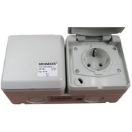 (AMPMECH) MENNEKES RECEPTACLE 4235/ 4247, SCREW TERMINALS, 16A-2P-230V/ 16A-3P-230V, IP44