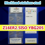 Z16ER2.5ISO YBG205 10pcs set original ZCC.CT insert YBG205M20 M