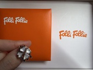 Folli Follie 四葉草白貝組合戒指（銅合金）