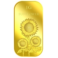 IW9 Puregold 1g Sunflower Gold Bar l 999.9 Pure Gold