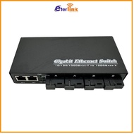 Gigabit Ethernet Switch Fiber Optical Media Converter 4SC Transceiver 5-12V 2RJ45 UTP 1000M 1.25G