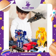 PLANETKIDZ FK386 2-in-1 Robot Car Toy Transformers Optimus Megatron Bumblebee Super Fast Change Diec