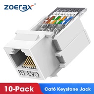 ZoeRax 1PCS Cat6 RJ45 Tool-Less No Punch Down Tool Required Keystone Ethernet Module Female Jack Net