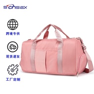 A ai2 Short-distance Travel Yoga Bag Female Dry Wet Separation Suitcase Water-Repellent Sports Bag O