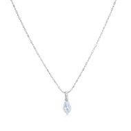 SO SEOUL Ghent Teardrop Aurore Boreale Swarovski® Crystal Pendant Chain Necklace