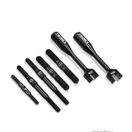 T-WORK ''S RC8 B3.2/B4/B4.1/B4E/B4.1 E Titanium Alloy Black Coated Trolley Set