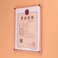 กรอบอะคริลิค สำหรับใสกระดาษขนาด A2 / A3 / A4 / A5 พร้อมหมุดยึด ป้ายอะคริลิค กรอบรูปอะคริลิค ป้ายรูปอ