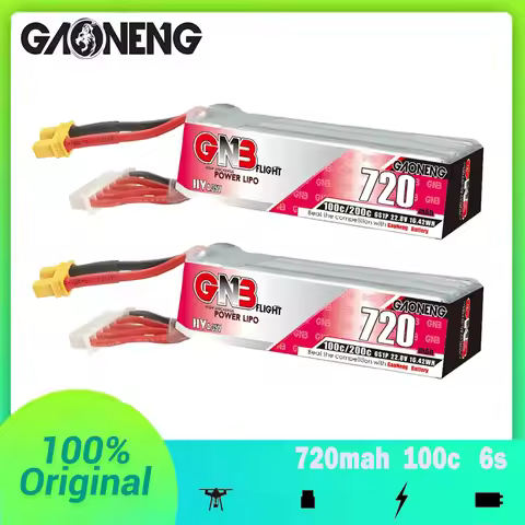 GAONENG GNB 720mAh 100C 6S 22.8V HV Lipo Battery With XT30 Connector For FPV Drone RC Quadcopter Par