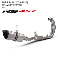 For RS457 2024-2026 Full Vehicle Exhaust System 51MM Muffler Front Dual Oxygen Sensor Connection Pip