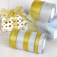 Local🌟 1 roll Glitter Metallic Organza Ribbon Ideal for Box Deco / reben