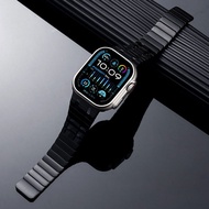 สายสแตนเลสสีไทเทเนียมสำหรับ Apple Watch 11 Ultra 3 2 46 มม.49 มม.45 มม.41 มม.44 มม. 42 มม.38 มม.แม่เ