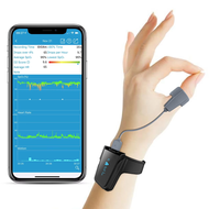 Viatom Checkme O2 Max Sleep Oximeter Oxygen Saturation Monitor For Sleep Apnea with Vibration Alarm 