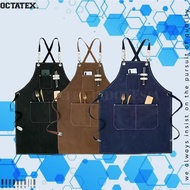 OCTATEX FAL.V2-B Apron Leather Canvas Sueding Unisex Handmade Original Made In Bandung Indonesia Apr