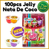 【100pcs】Jeram’s Fruity Jelly with Nata De Coco｜Assorted Jelly Cup｜Jeli Nata De Coco
