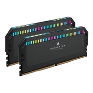 64GB (32GBx2) DDR5 5600MHz RAM (หน่วยความจำ) CORSAIR DOMINATOR PLATINUM RGB DDR5 (BLACK) (CMT64GX5M2X5600C40) // แรมสำหรับคอมพิวเตอร์ PC