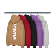 SUPREME SATIN HOODED SWEATSHIRT LOGO Cap T Black/Gray/Purple/Khaki/Red-FW25SW77