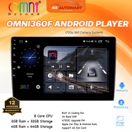 Omni Beyond OMNI360F 720P 2+32GB 4+64GB Android13 With 4G SimCard 8Core GPS Car Android Player
