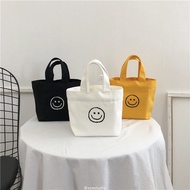 Women's Bags Mini Tote Small Bag Mini Canvas Bag Smiggle Bag INS Handbag Gift Bag Korea Tote Smaile Bag Tote Bags For Women Canvas Bag Small