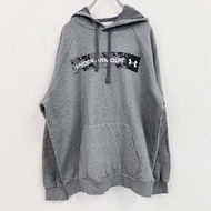 古著Under Armour 灰色衛衣/連帽衫，XL 碼