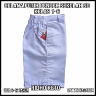 PROMO celana putih pendek bawahan seragam sekolah SD anak laki laki 6-12 thn NEW