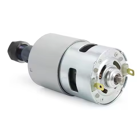 YANA50I DC Motor CNC 775 Spindle Motor 100W 12-24VDC 10000RMP + ER11 Collet For DIY Mini CNC 3018 30