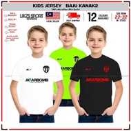 LIKZS X Terengganu FC Kids Jersey DX3 Baju Budak Jersi Kanak2 Training Microfiber Warm Up Fans  Kids