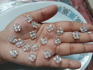 Mote Manik Manik Akrilik Bening Bentuk bermacam macam 10 gr