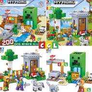 Mainan Bricks My World Creeper Mine Village Ranch Terbaru