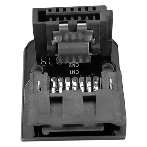 SATA 7Pin Female To Male Adapter 90 Degree Angle Elbow Adapter 6Gbps 90 Degree SATA Adapter Up /Down