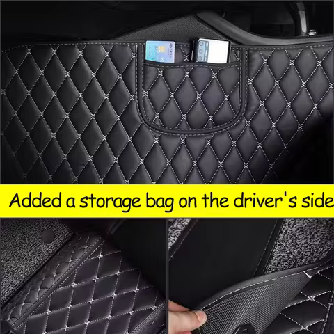 For MG EHS HS PHEV AS33 MK2 2024~2026 2025 LHD RHD Leather Car Floor Mats Scratch Resistant Carpets 