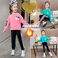SR4 2pcs/set 3-12 Years Old Girl Fashion Suits, Korean Fashion Girl Kids Clothing Set, Kids girl fas
