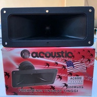 Acoustic Tweeter Acoustic AC6000 18.8 X 8 CM Tweeter Swallow AC 6000 300Watt Tweeter Square Funnel