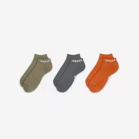 Nike genuine JORDAN Men's and Women's Sports Knit Breathable Boat Socks Three Pack DX9656-928