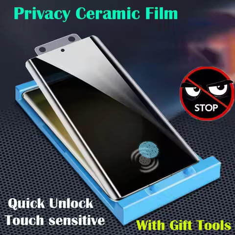 Anti Spy Ceramic Film For Oppo Find X2 X3 X5 Pro Anti-Peep Privacy Screen Protector Reno 4 5 Pro Wit