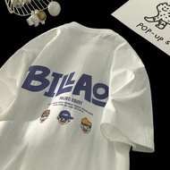 (In stock locally) Heavy duty pure cotton short sleeved T-shirt men's 2025 new trend loose T-shirt s