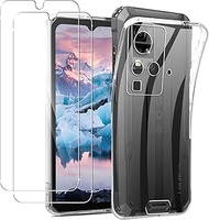 MEMELOKA Case for Blackview BV4800 SE/BV4800/BV4800 PRO with 2 Protective Films, Ultra Thin Transpar