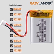 JST1.5mm 3Pin 302535 402535 502535 602535 702535 802535 902535 102535 Rechargeable Li-ion Polymer Li