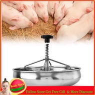 punkstyle Piglet Feeding Bowl Stainless Steel Trough Pig Food Tray Livestock Fodder for Sow Milk