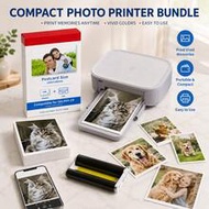Glossy 4x6 Photo Paper Refill Set Compatible With SELPHY CP1500 CP1300 CP1200 CP910 CP900, Includes 